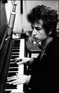 Bob recording at the piano.
